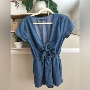 Abercrombie & Fitch Blue Denim Romper